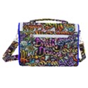 Graffiti Word Seamless Pattern Satchel Shoulder Bag View3