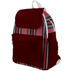 Dunkelrot4 Rosa Grau Streifen Dunkelrot3 Top Flap Backpack by 2607694c