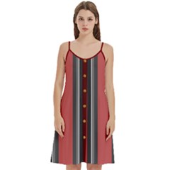 Dunkelrot4 Rosa Grau Streifen Dunkelrot3 Women s Spaghetti Strap Pullover Cami Dress by 2607694c