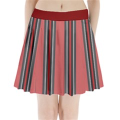 Dunkelrot4 Rosa Grau Streifen Dunkelrot3 Pleated Mini Skirt by 2607694c