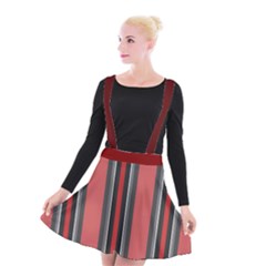 Dunkelrot4 Rosa Grau Streifen Dunkelrot3 Suspender Skater Skirt by 2607694c