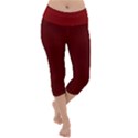 Dunkelrot4 Rosa Grau Streifen Dunkelrot3 Lightweight Velour Capri Yoga Leggings View1