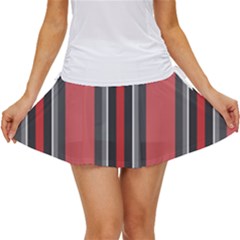 Dunkelrot4 Rosa Grau Streifen Dunkelrot3 Women s Skort by 2607694c