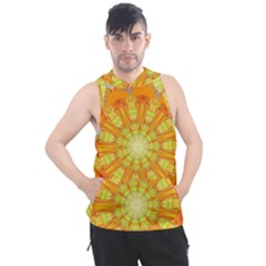 Sunshine-sunny-sun-abstract-yellow - Men s Sleeveless Hoodie by Ravend