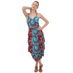 Fractal Pattern Background Layered Bottom Dress by Ket1n9