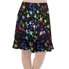 Christmas Star Gloss Lights Light Fishtail Chiffon Skirt by Ket1n9