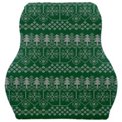 Christmas Knit Digital Car Seat Velour Cushion  by Mariart