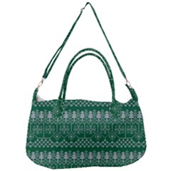 Christmas Knit Digital Removable Strap Handbag by Mariart