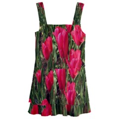 Yellow Pink Red Flowers Kids  Layered Skirt Swimsuit by Azkajaya