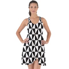 Triangle-pattern-simple-triangular Show Some Back Chiffon Dress by Ket1n9