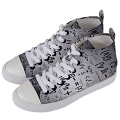 Science Formulas Women s Mid-top Canvas Sneakers by Ket1n9