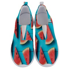 Watermelon Blue Background No Lace Lightweight Shoes by Azkajaya