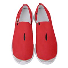 Watermelon Pillow Fluffy Women s Slip On Sneakers by Azkajaya