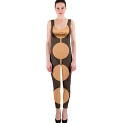 Pattern Circle Retro Design One Piece Catsuit by Loisa77