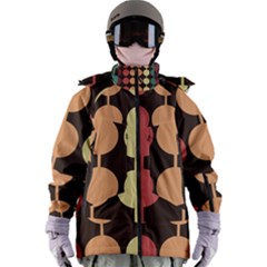 Pattern Circle Retro Design Women s Zip Ski And Snowboard Waterproof Breathable Jacket by Loisa77