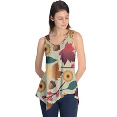 Autumn Leaves Autumn Colour Season Sleeveless Tunic by Loisa77