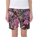 Pink Browning Deer Glitter Camo Camouflage Women s Basketball Shorts View1