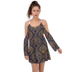 Pattern Seamless Antique Luxury Boho Dress by Loisa77