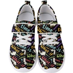 Time Nonlinear Curved Linear Men s Velcro Strap Shoes by Paksenen