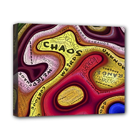 Chaos Unknown Unfamiliar Strange Canvas 10  X 8  (stretched) by Paksenen