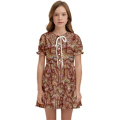 Mind Brain Thought Mental Kids  Sweet Collar Dress by Paksenen