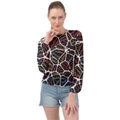 Mental Human Experience Mindset Banded Bottom Chiffon Top by Paksenen