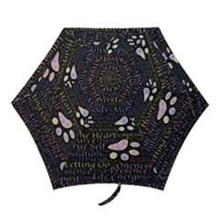 Footprints Path Mystery Unknown Mini Folding Umbrellas by Paksenen