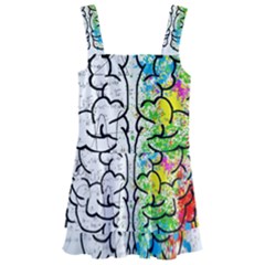 Brain Mind Psychology Idea Drawing Kids  Layered Skirt Swimsuit by Loisa77