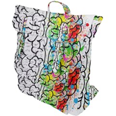 Brain Mind Psychology Idea Drawing Buckle Up Backpack by Loisa77