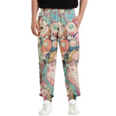 Whimsical Colorful Young Girl Men s Elastic Waist Pants by Loisa77