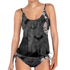 Halloween Background Halloween Scene Tankini Set by Ket1n9