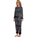 Halloween Background Halloween Scene Womens  Long Sleeve Lightweight Pajamas Set View2