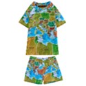 World Map Kids  Swim T-Shirt and Shorts Set View1