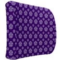 White pentacle and purple pattern Back Support Cushion View2