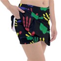 Handprints Hand Print Colourful Classic Tennis Skirt View3