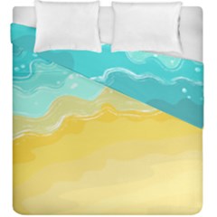 Abstract Background Beach Coast Duvet Cover Double Side (king Size) by anzea