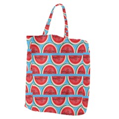 Illustrations Watermelon Texture Pattern Giant Grocery Tote by anzea