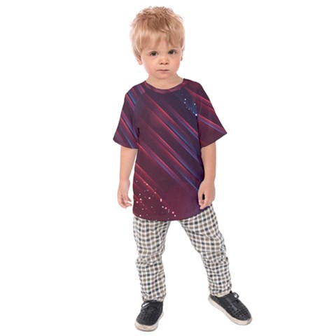 Illustrations Space Purple Kids  Raglan T-shirt by anzea