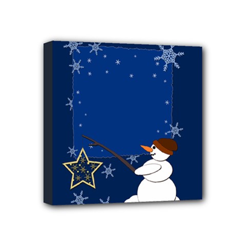 Snowman Mini Canvas 4  X 4  (stretched) by 2607694c