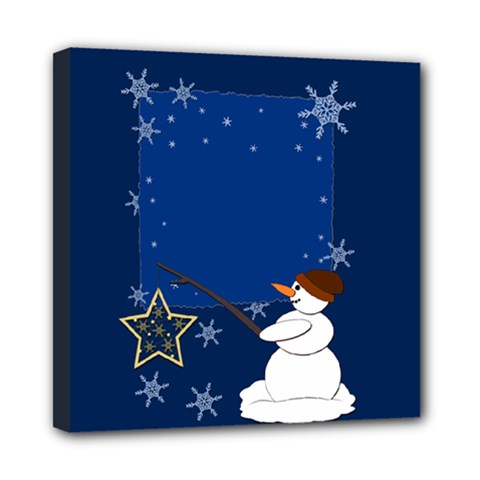 Snowman Mini Canvas 8  X 8  (stretched) by 2607694c