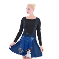 Snowman Suspender Skater Skirt by 2607694c