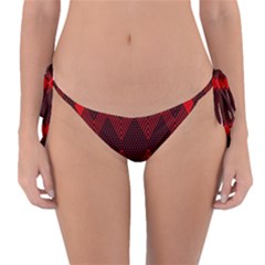 Muster Rot Schwarz Reversible Bikini Bottoms by 2607694c