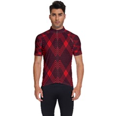 Muster Rot Schwarz Men s Short Sleeve Cycling Jersey by 2607694c