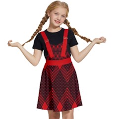 Muster Rot Rot Schwarz Kids  Apron Dress by 2607694c