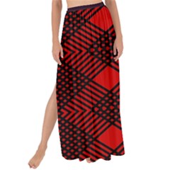 Pattern Rot Schwarz Maxi Chiffon Tie-up Sarong by dedoma