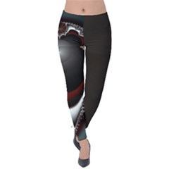 Fractal Eye Velvet Leggings by dedoma