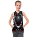 fractal eye Kids  Sleeveless Hoodie View1