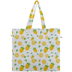 Illustrations Lemon Citrus Fruit Yellow Canvas Travel Bag by anzea