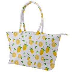 Illustrations Lemon Citrus Fruit Yellow Canvas Shoulder Bag by anzea