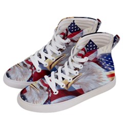 United States Of America Images Independence Day Women s Hi-top Skate Sneakers by Ket1n9